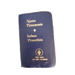 Vintage Gideons Spanish Pocket Bible, Blue Flexible Cover, New Testament Psalms